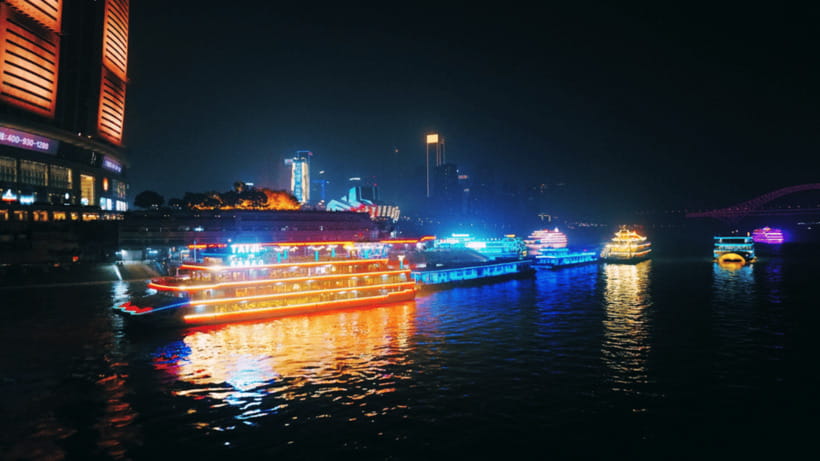 Chongqing: Two Rivers Night Cruise- Yangtze & Jialing Rivers - Your Route: The Horseshoe Around the Grand Theatre