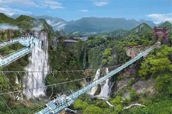 Gulong Gorge Skywalk Glass Bridge and Waterfall View Private Tour - Entering Gulong Gorge: the glass skywalk moment that makes the trip