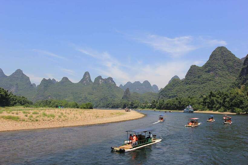 Highlights from Guilin to Yangshuo Full Day Private Tour - Bamboo rafting from Fuli: how to aim for quiet Li River water