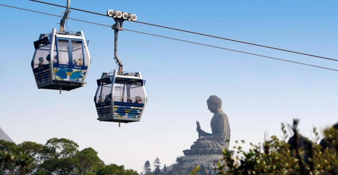 Hong Kong: Dolphin Cruise, Big Buddha & Lantau Island Tour - Big Buddha and Po Lin: The Views Come With a Climb