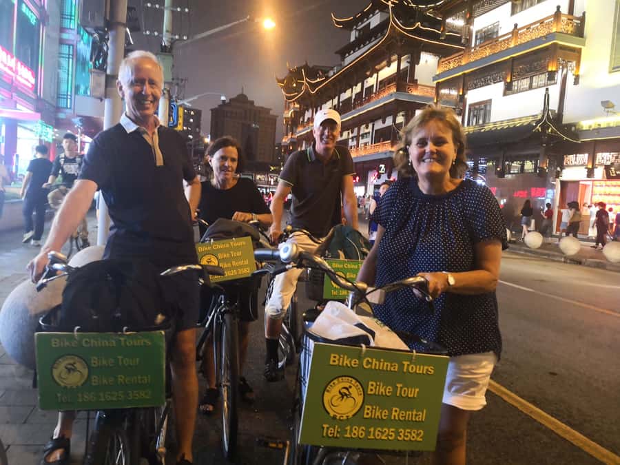 Shanghai: 4-Hour Nightlife Adventure & Tasting Bike Tour - Yu Garden Night Market: Snack Hunting and Easy People-Watching