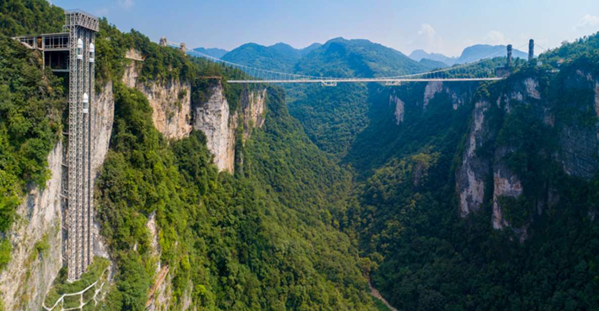Zhangjiajie National Park: 2-Day Guided Tour w/ Glass Bridge - Getting down with an eco-bus and a cable car: manage the fatigue